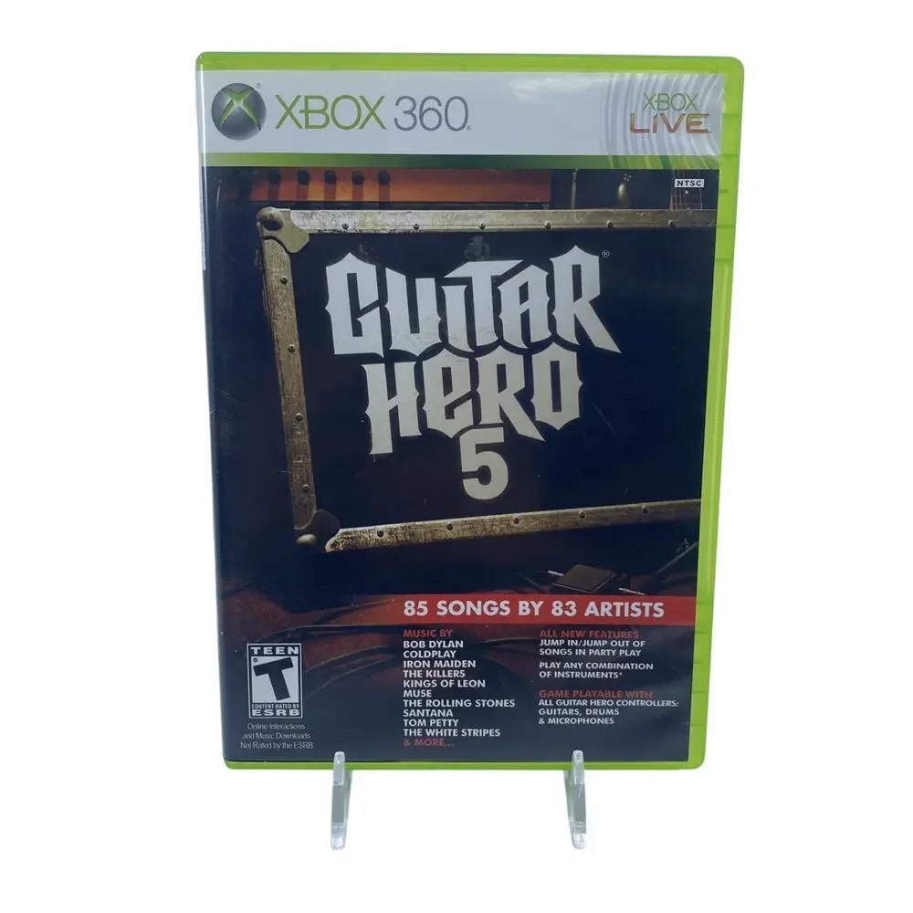 Guitar Hero 5 (Xbox 360, 2009) Complete CIB Tested & Working